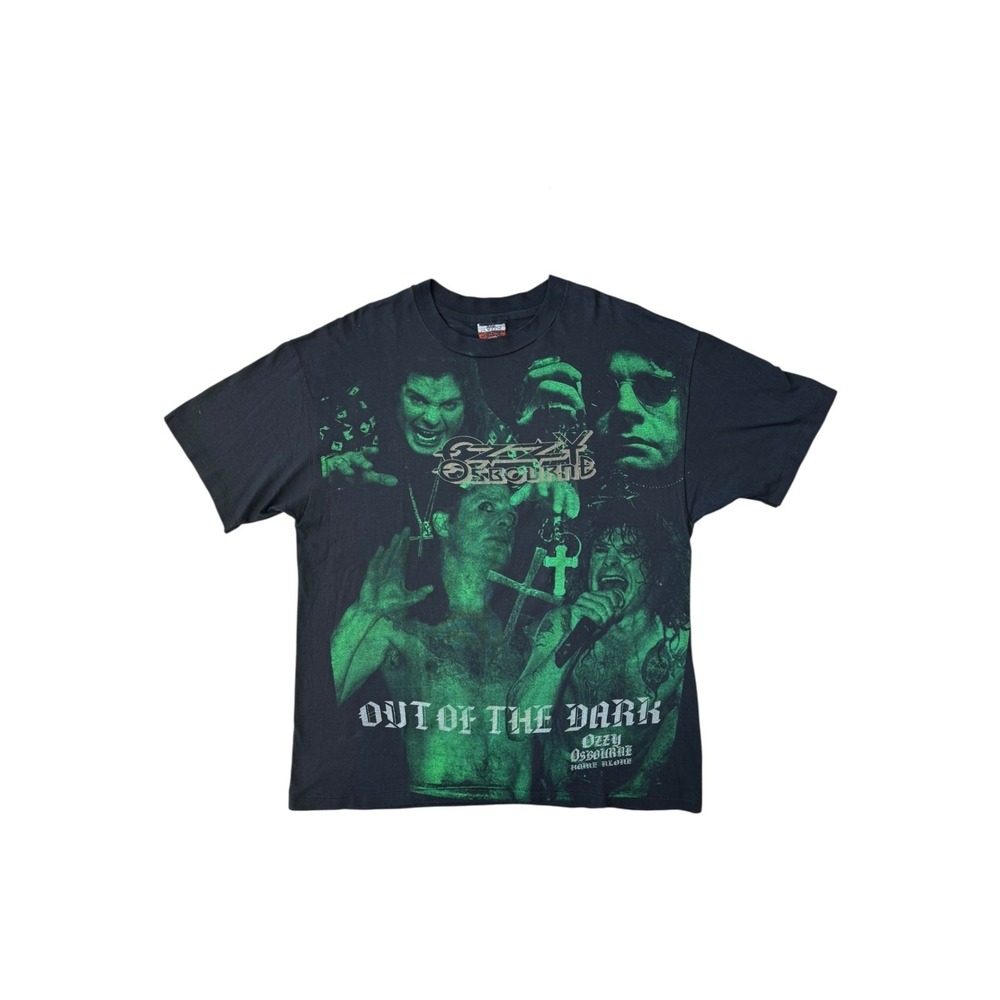 Vintage 90s Ozzy Osbourne Peyote AOP Shirt Sz XL Osmosis World Tour Mexico 1995